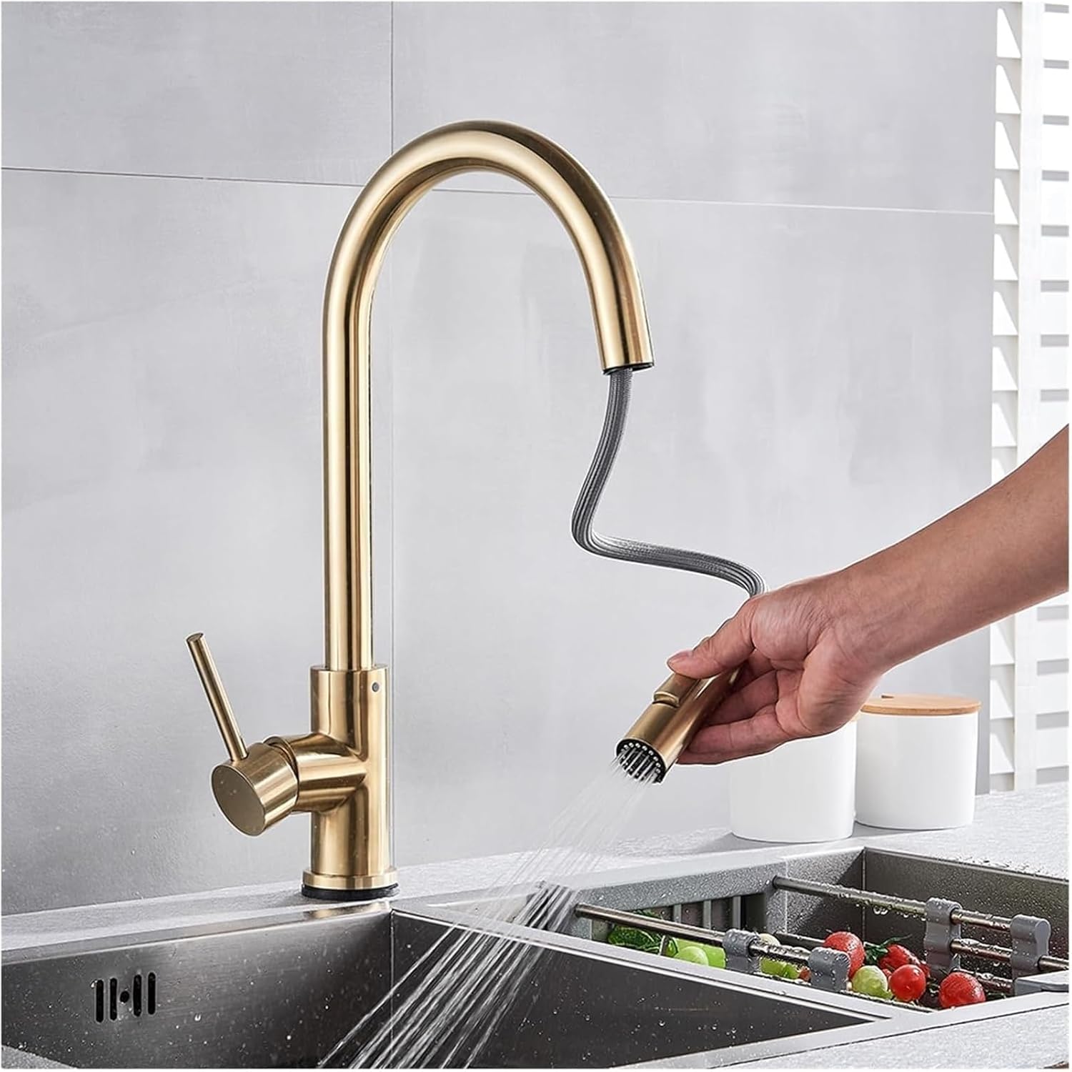 Faucet Stainless Steel Kitchen Faucet with Smart Touch Sensor Outlet Mode for Convenience Water Saving Faucet