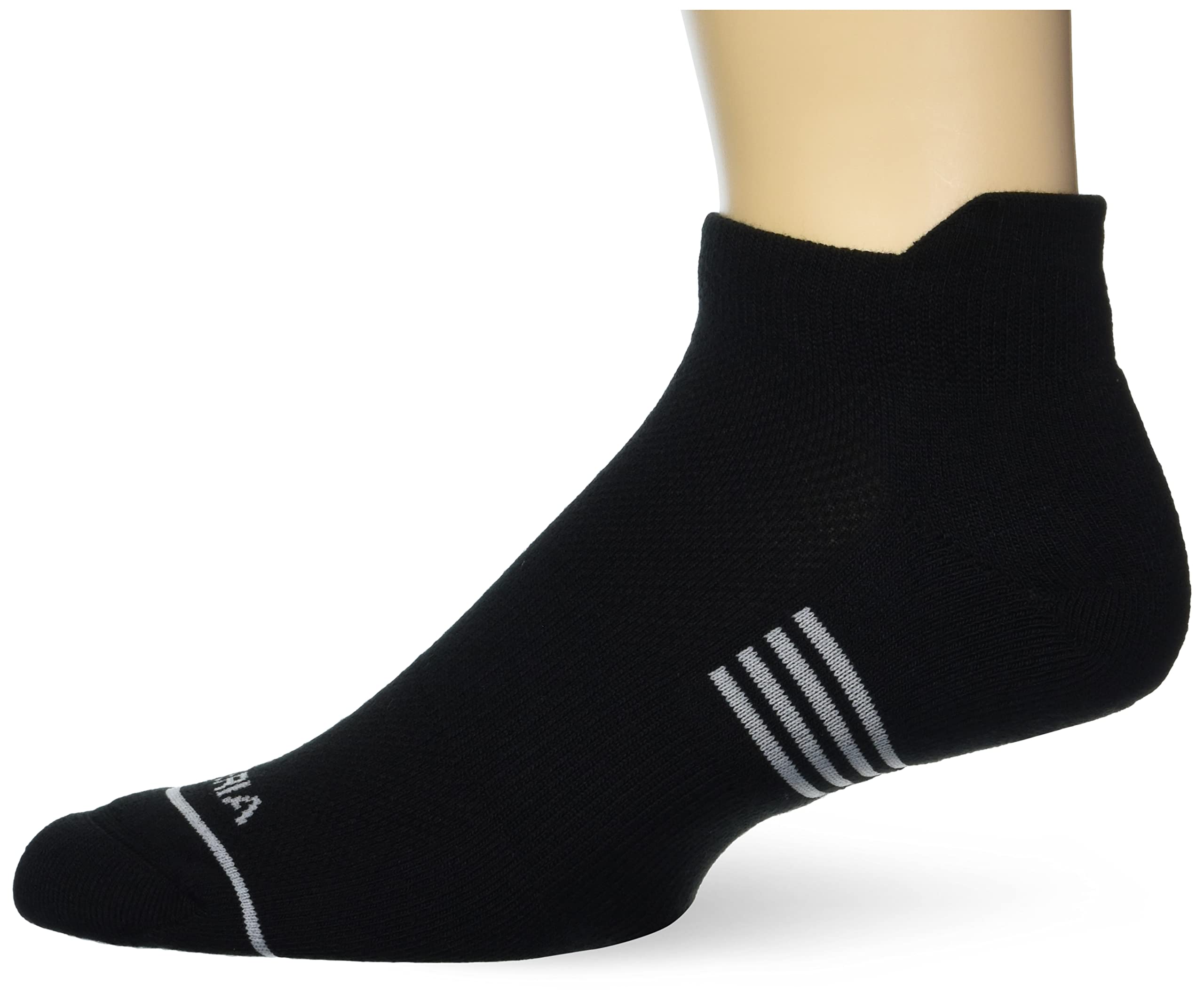 Thorlos Unisex Black Solid (1 Pair) Experia Green Low Cut Socks, Large