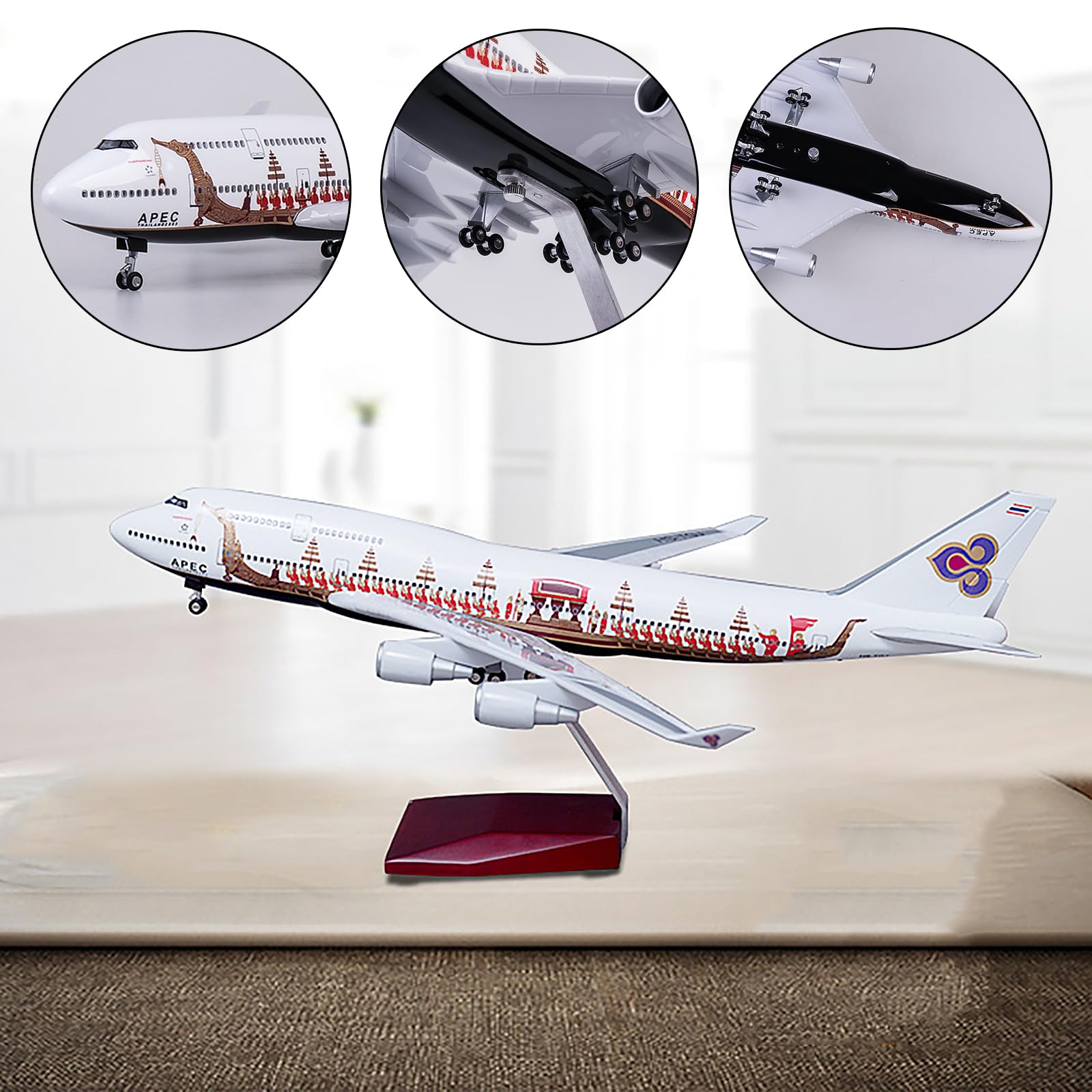 Amazon.co.jp: ODddot 1:150 Airplane Model Thai Airways Thai