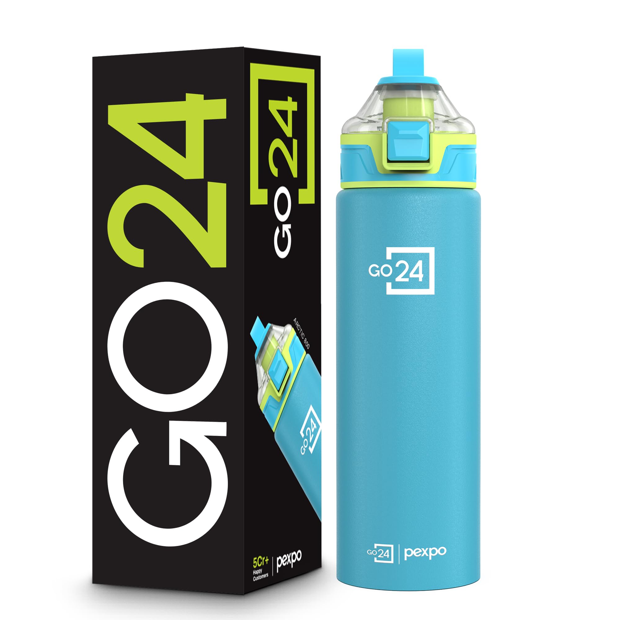 Go24 pexpo Stainless Steel Water Bottle with Sipper Cap - 800ml — Amazon image 10