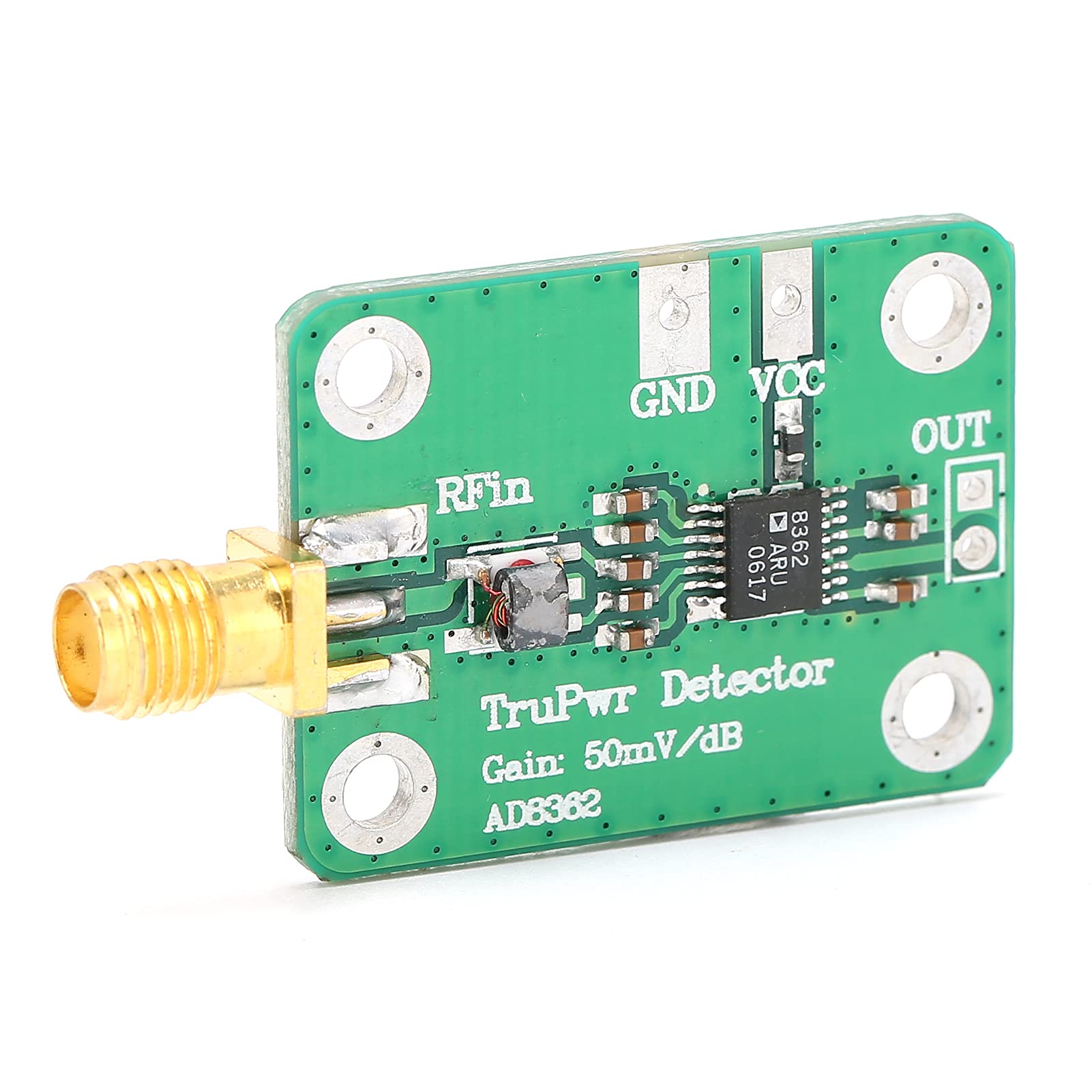 HF-Mikrowellen-True Power Logarithmisches Detektormodul AD8362,Leistungserkennungsmodul,Signalstärkemessgerät-Modul 50Hz-3,8GHz