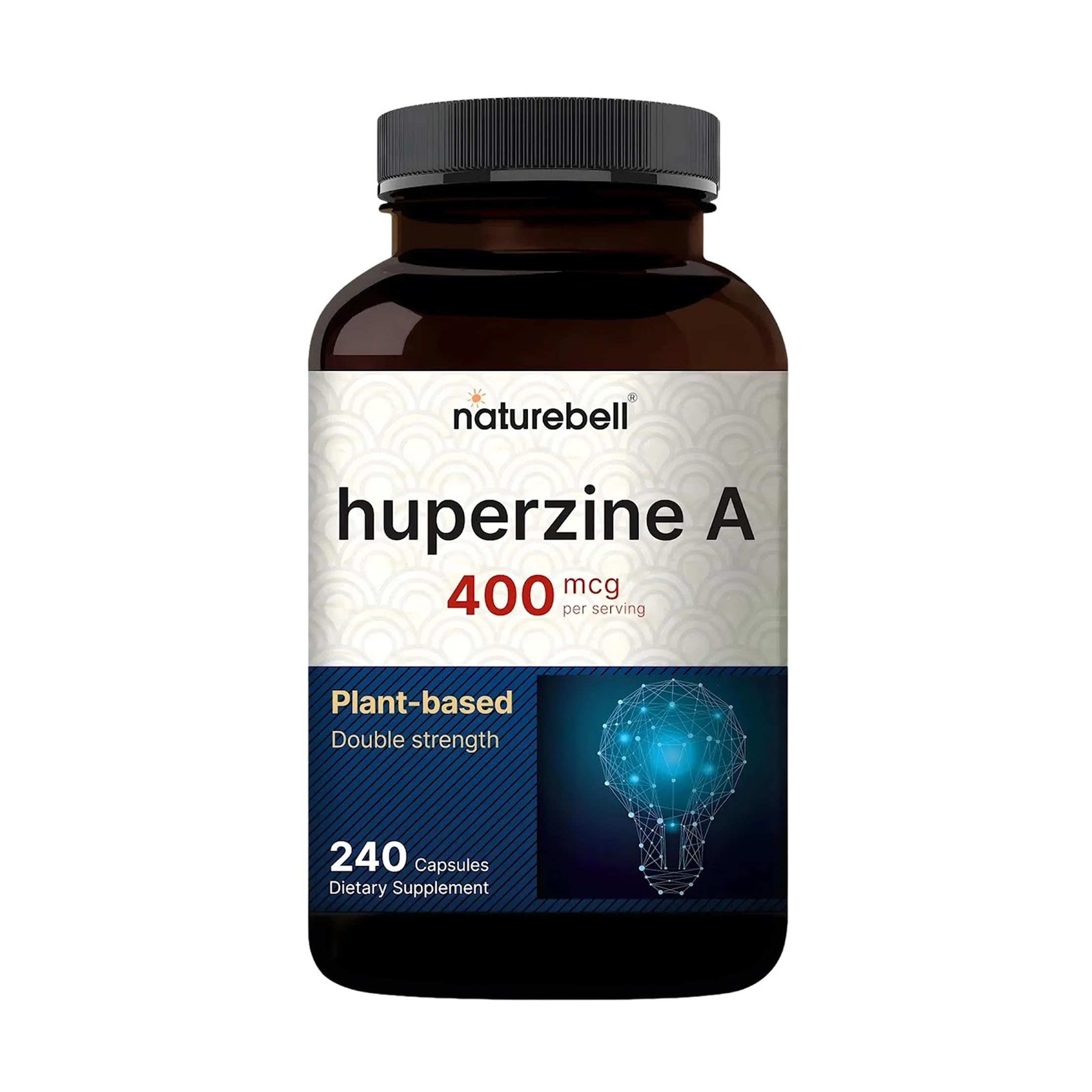 NatureBell Huperzine A 400mcg, 240 Capsules