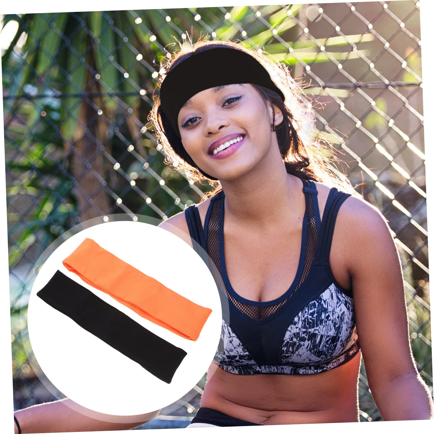 HANABASS 4 Pz sportiva palestra fasce palestra per assorbire il sudore fasce atletiche corsa bandana hijab per fitness per il sudore yoga sciarpa Mancare