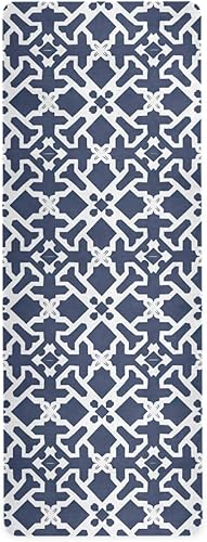 Miniatura 1 de Tapete de yoga con patrón de cuadros oscuros con bolsa incluida, tapete de entrenamiento antideslizante, tapete de yoga de goma de gamuza plegable