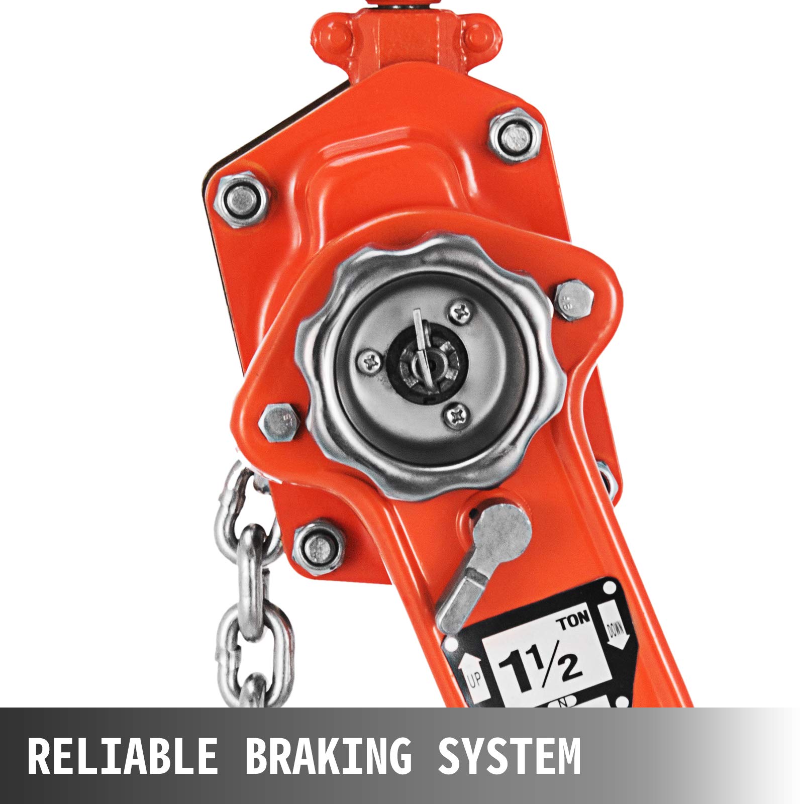 VEVOR Lever Block Chain Hoist 3Ton 6000LBS Chain Block 5FT Chain Hoist Winch Lift Hoists with