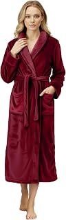 NY Threads Premium Womens Robe, Plush Fleece Long Bath Robe for Women, Fluffy Soft Women's Bathrobe