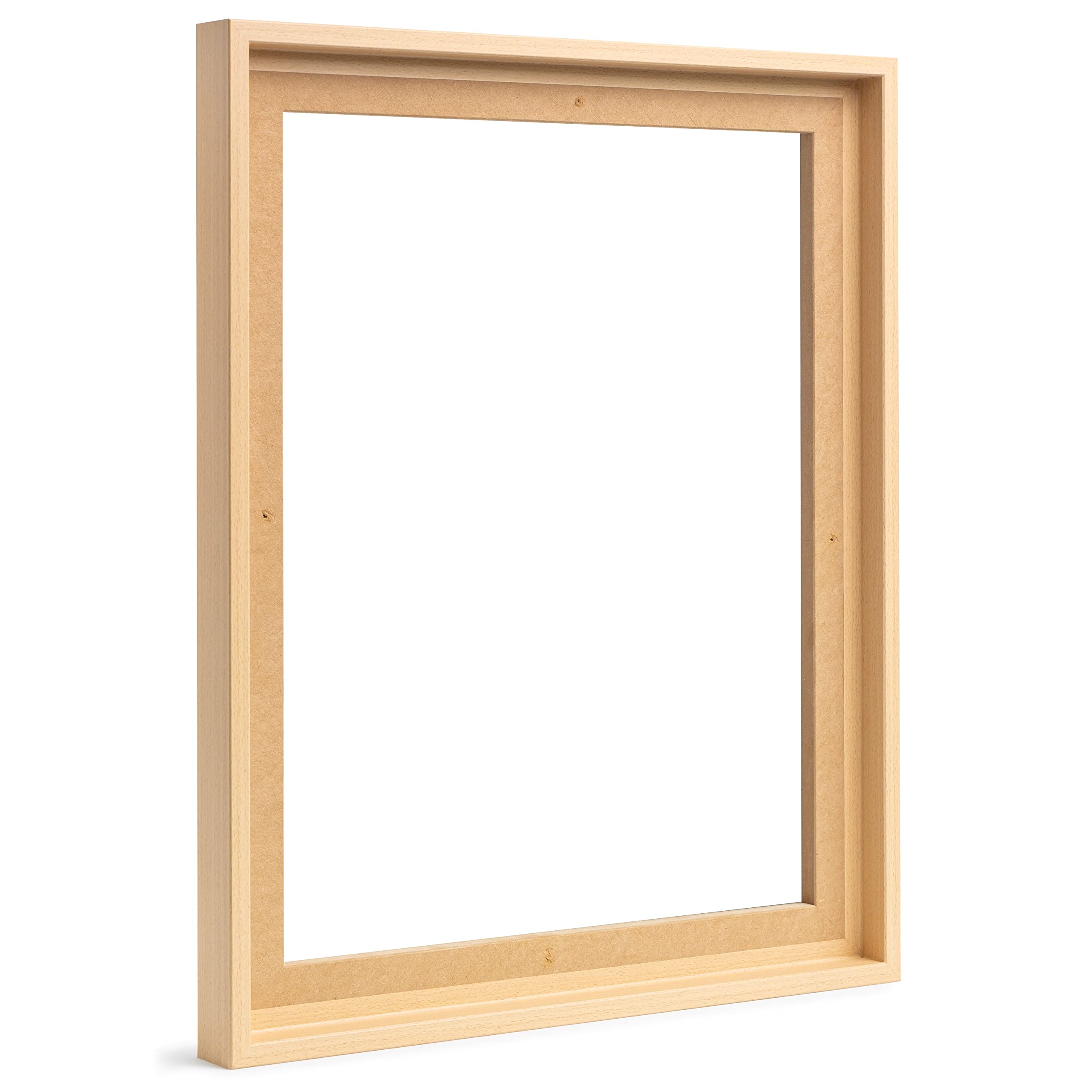 Ramka na zdjęcia pusta ramka na płótnie obrazy na blejtramie | format 70 x 90 cm o wyglądzie drewna bukowego