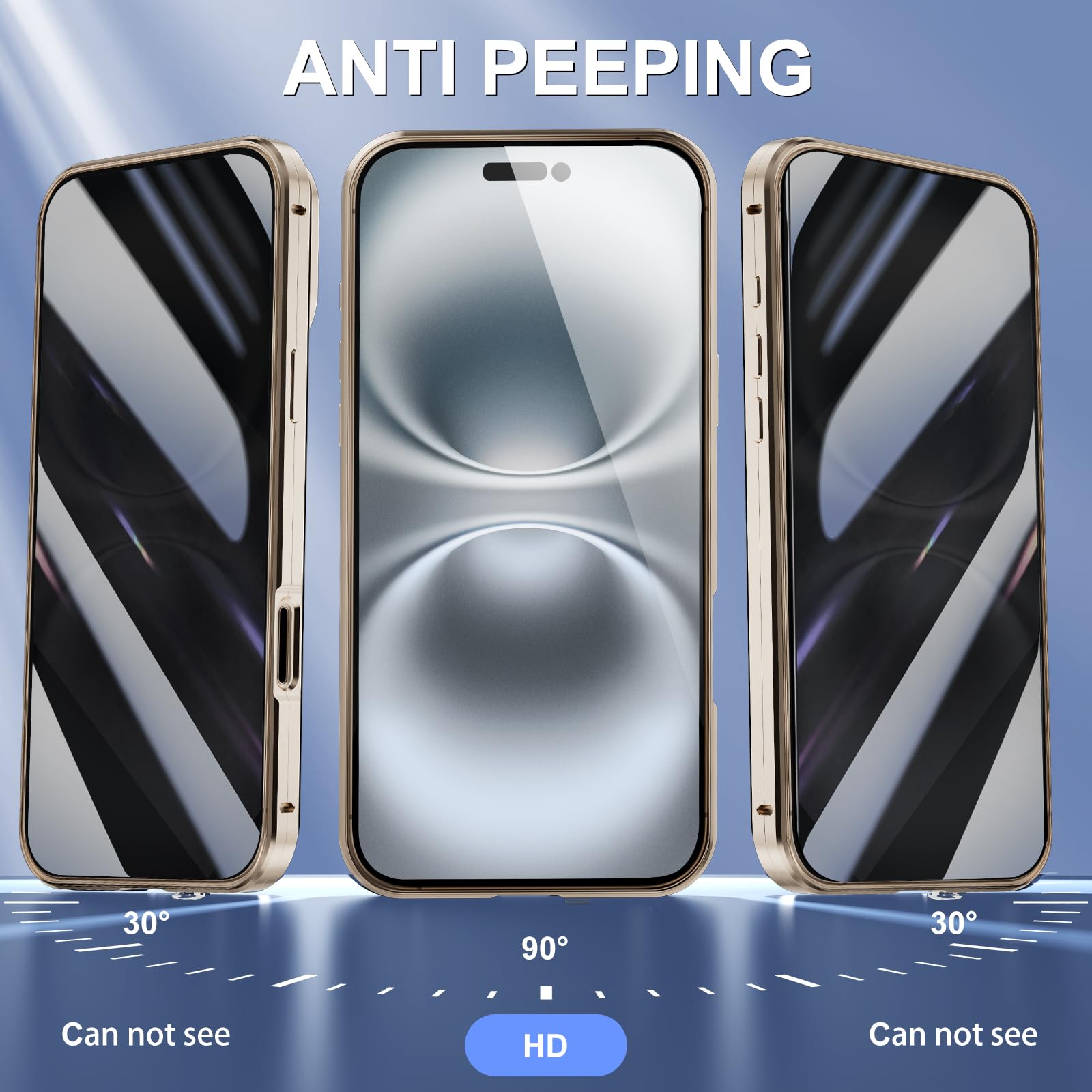 Anti Peeping Case for iPhone 16 Pro, Anti SPY Screen - Image 2