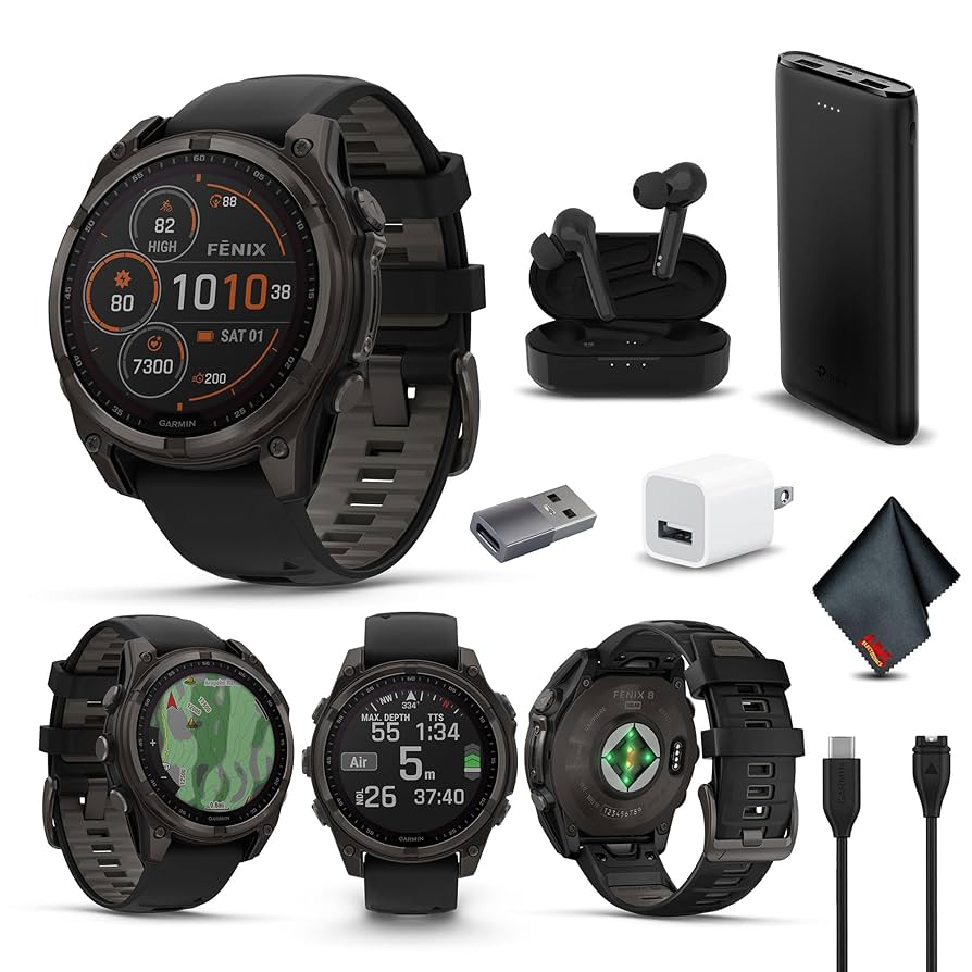 fēnix 8 Sapphire Dual Power 47mm Garmin fēnix® 8 | Solar Charging Multisport Smartwatch | 47mm