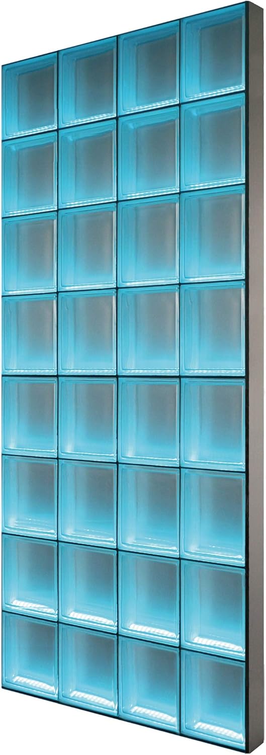 Fuchs Design Light My Wall® illuminated glass block wall 98x196 cm DIY savona clear brilliant