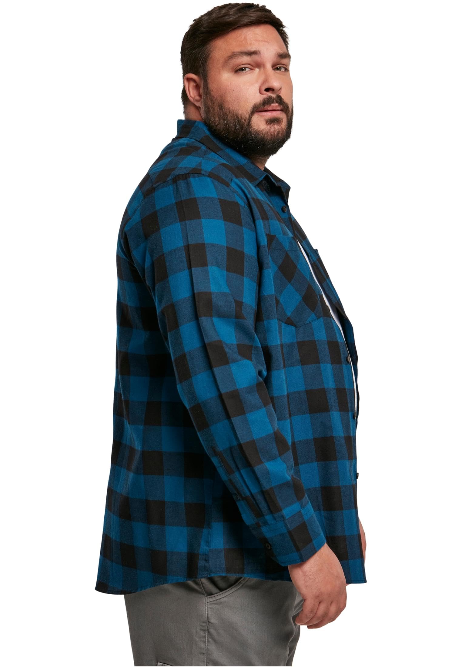 Urban Classics Herren Checked Flanell Shirt
