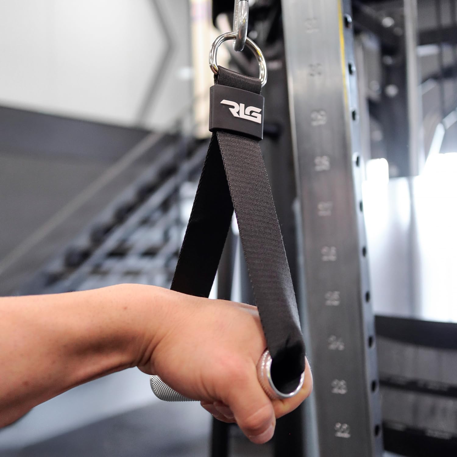 RL Grips Impugnature unilaterali per pulegge da Palestra con Manico in Alluminio - Set di Maniglie semplici per Allenamento con pulegge da Palestra - Anelli per Esercizi di Bodybuilding con Cavo