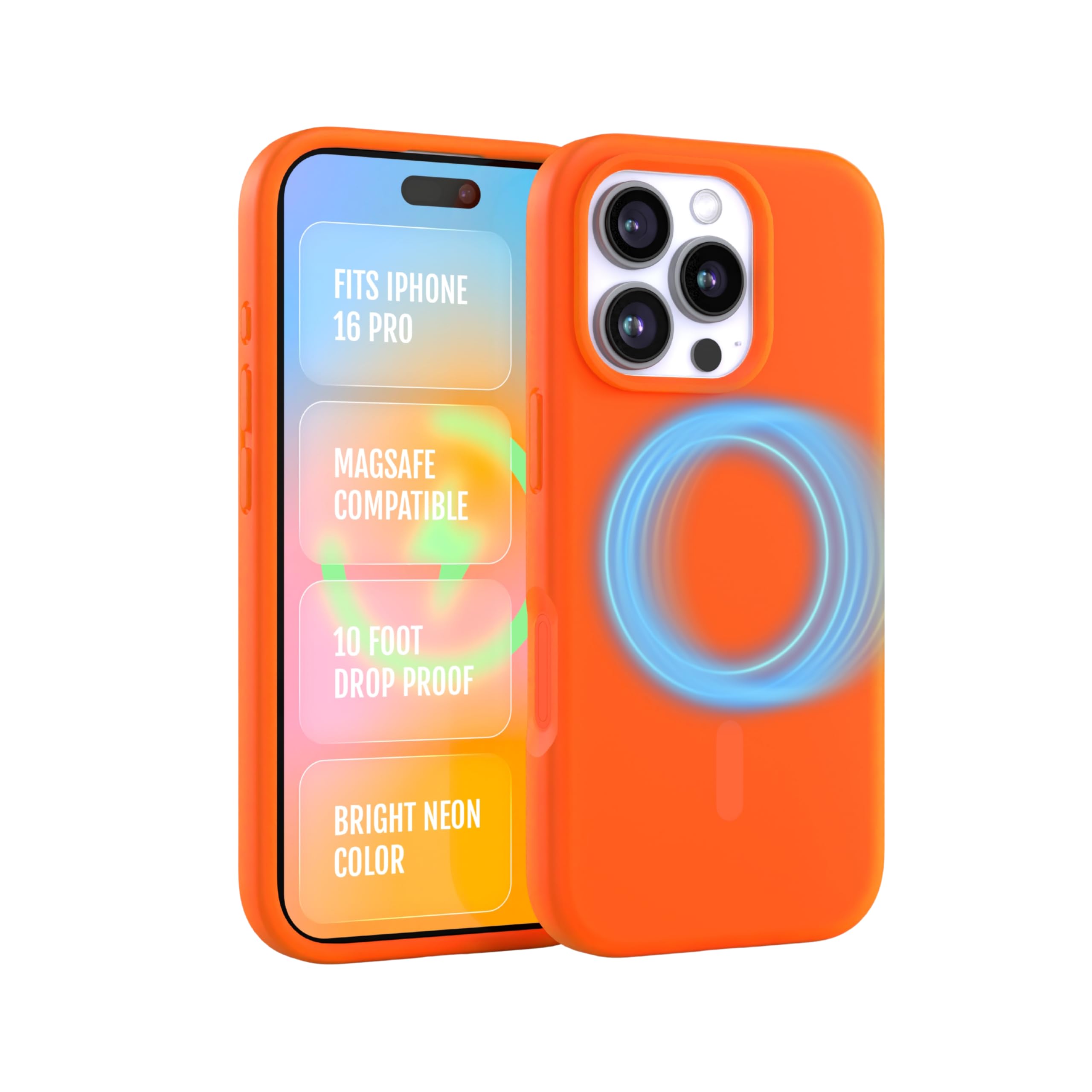 Amazon.com: FELONY CASE for iPhone 16 Pro, MagSafe Compatible,360