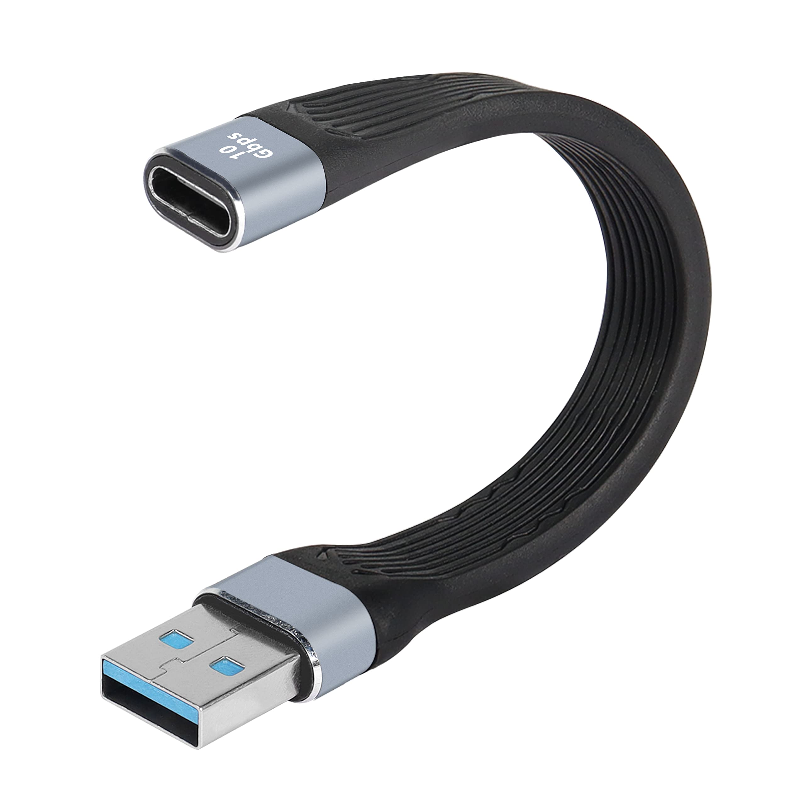 MEIRIYFA USB 3.1 Type-C Mâle Vers DC 5,5 X 2,5 Mm Mâle Femelle Câble D'extension De Prise D'alimentation Pour Téléphones Tablettes – 25 Cm