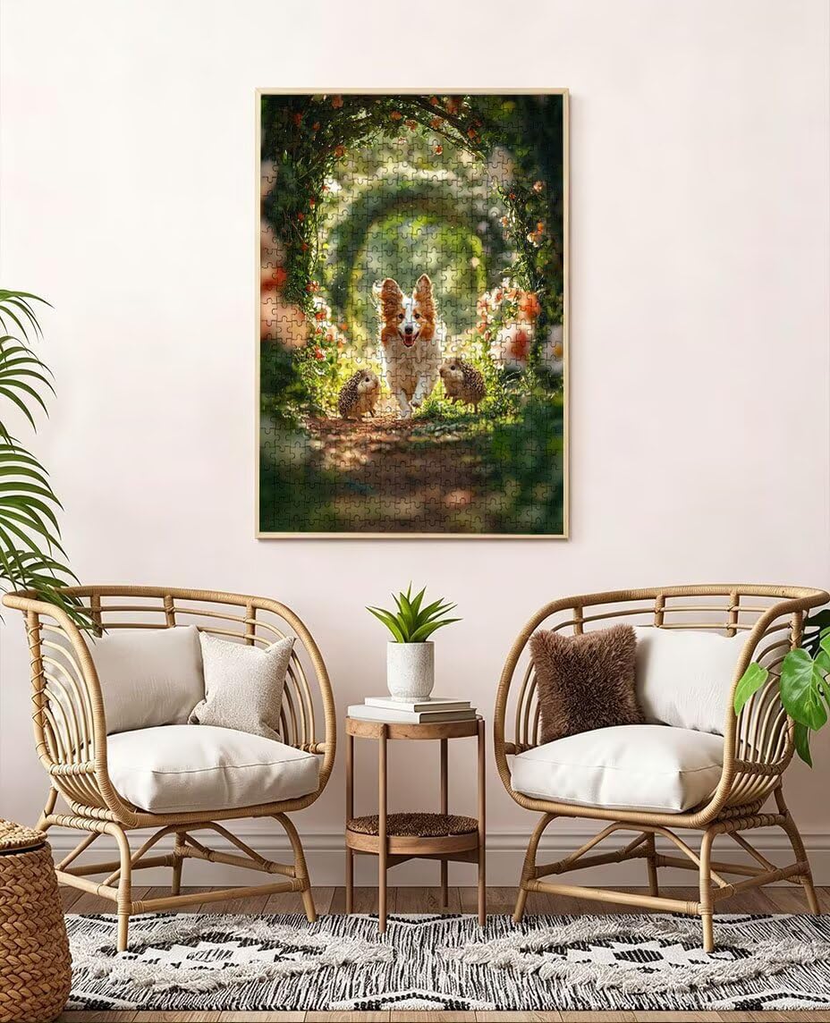 Puzzle 5000 sztuk Pies Erizo 3D Puzzle dla dorosłych Wyzwanie, artystyczne puzzle edukacyjne, zabawne i inspirujące puzzle dekoracyjne dla rodziny, prezent i dekoracja ścian BXHZW6-171