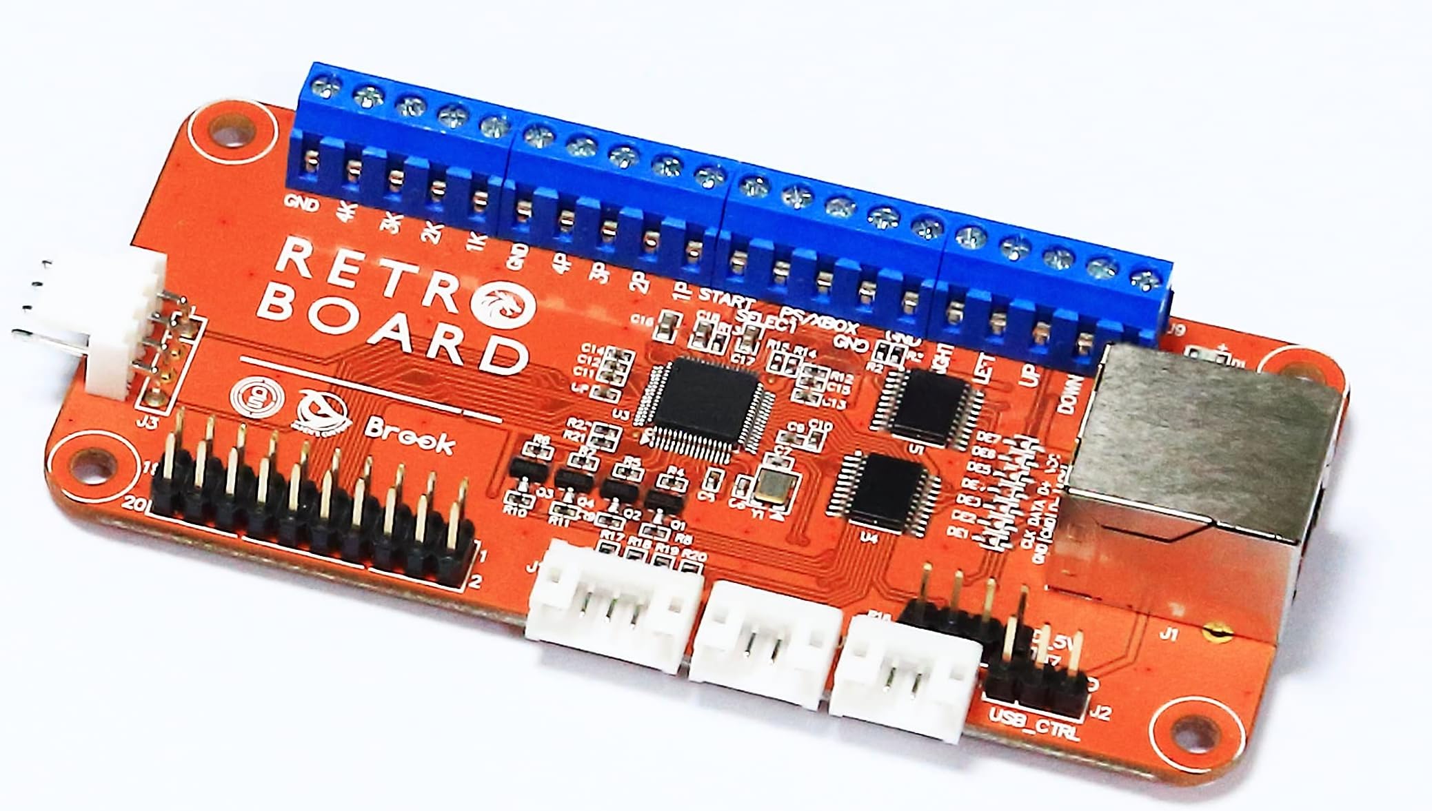 【Retro Games Revived!】Brook Retro Board Retro Game Controller and Arcade Stick Converter for FC/SFC/GC/PS/PS2/PS3/PC USB/Xbox/DC/SS/PCE with Basic Parts Included Japanese Manual 【Authorized Japan