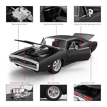 RASTAR 1970 Dodge Charger R/T ラジコン Rastar RC Cars 1:16 Fast & Furious 1970 Dodge Charger R/T