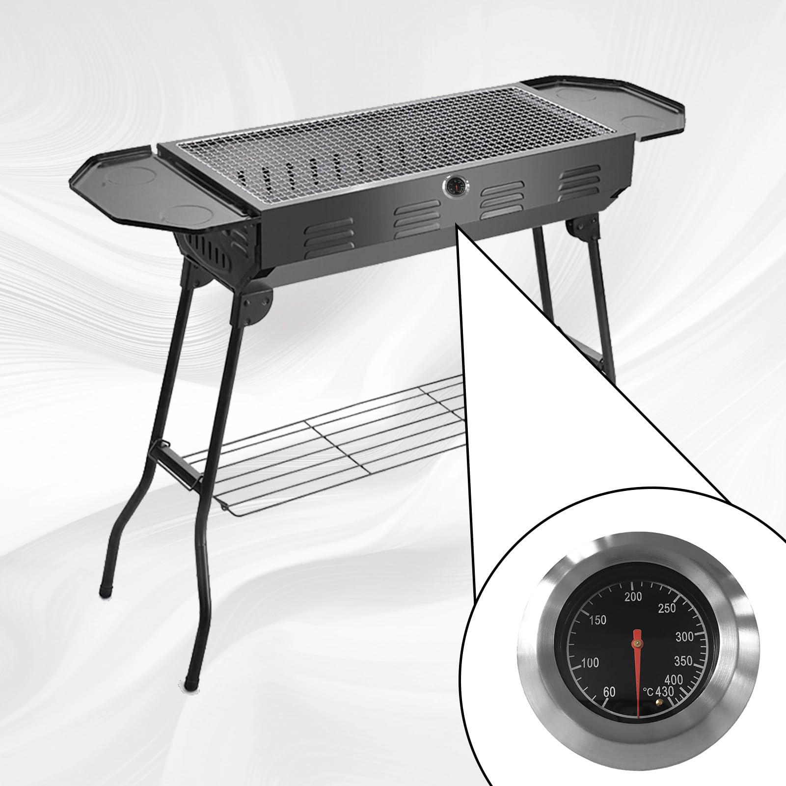 Termometro Da Forno In Acciaio Inox 0-1000°F - Alta Precisione, Per Cucina, BBQ, Industria - Foto 14