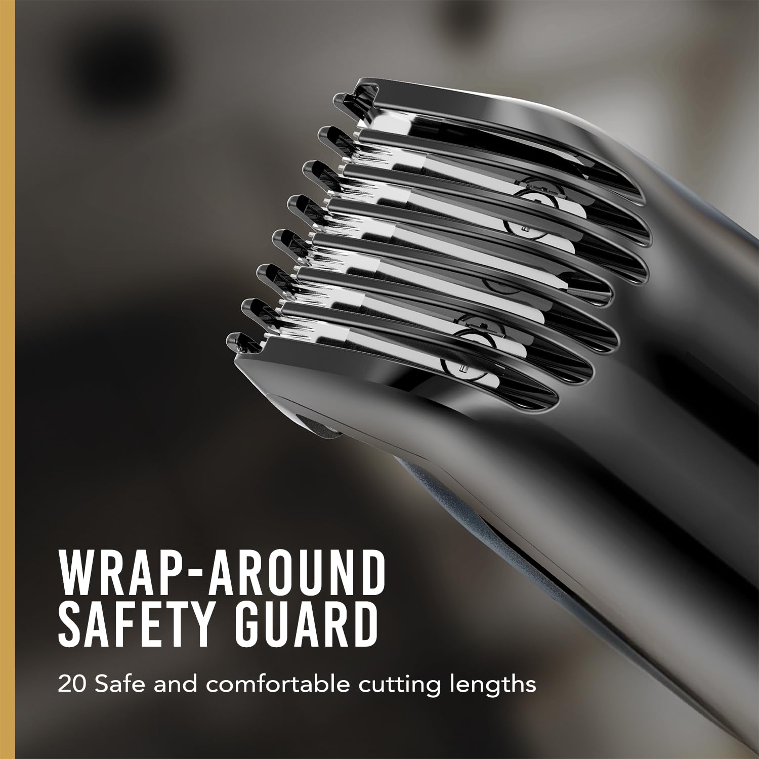WAHL Manscaper Lithium Trimmer Corpo e Parti Intime, completamente impermeabile, uso bagnato/asciutto, tecnologia Smart Trim LED, lame a sfera Safe-Touch, ricaricabile, nero