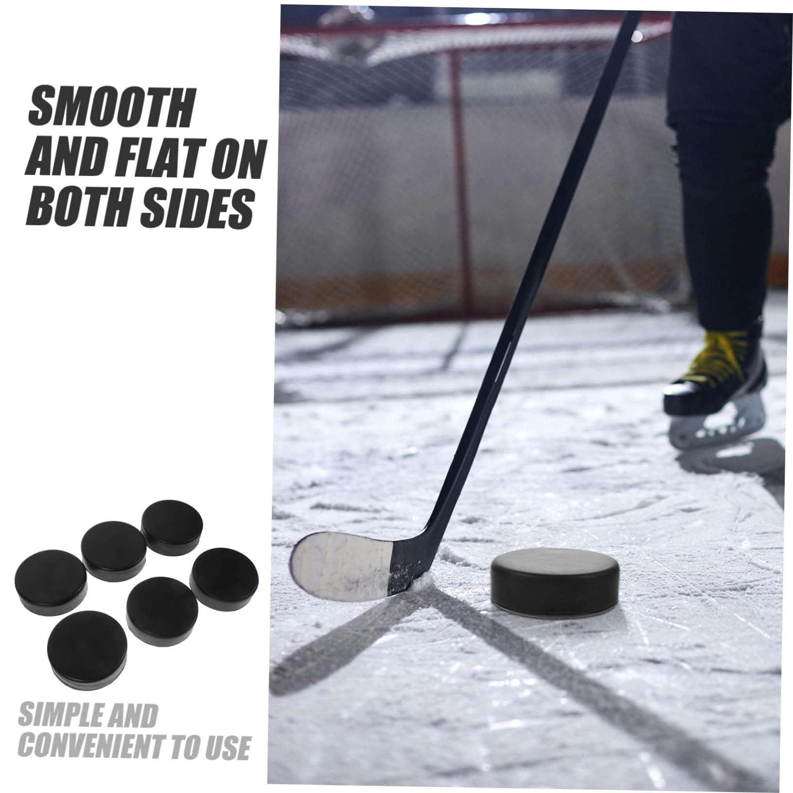 BESPORTBLE 6 Pièces Palet Rondelle Dentraînement Rondelle De Hockey en Mousse Trucs Accessoire De Hockey Rondelle De Sport Rondelles De Sport Fournitures De Pratique Unité Centrale Solide