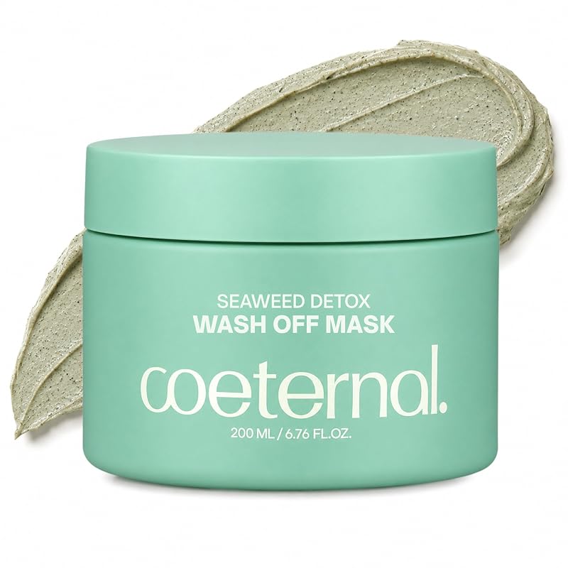 Máscara de argila lavável com algas, bentonita e caulim coeternal, 200 mL