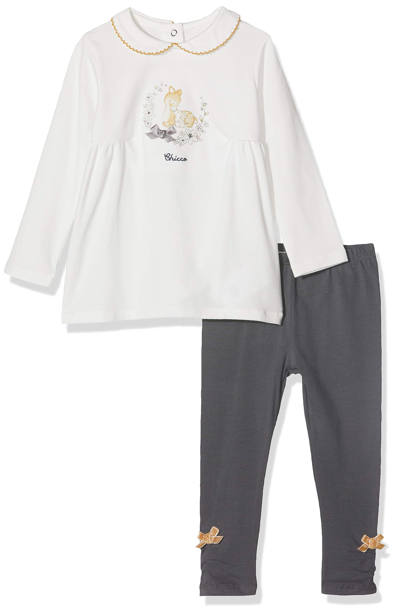 Chicco Zestaw odzieży Niemowlęta - dziewczynki Completo T-shirt Maniche Lunghe Con Leggings