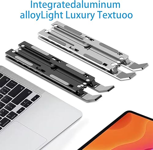 Miniatura 5 de Soporte ajustable para laptop | Elevador de aluminio para laptop para escritorio | Compatible con MacBook Air/Pro, Dell, HP, Lenovo y todas las