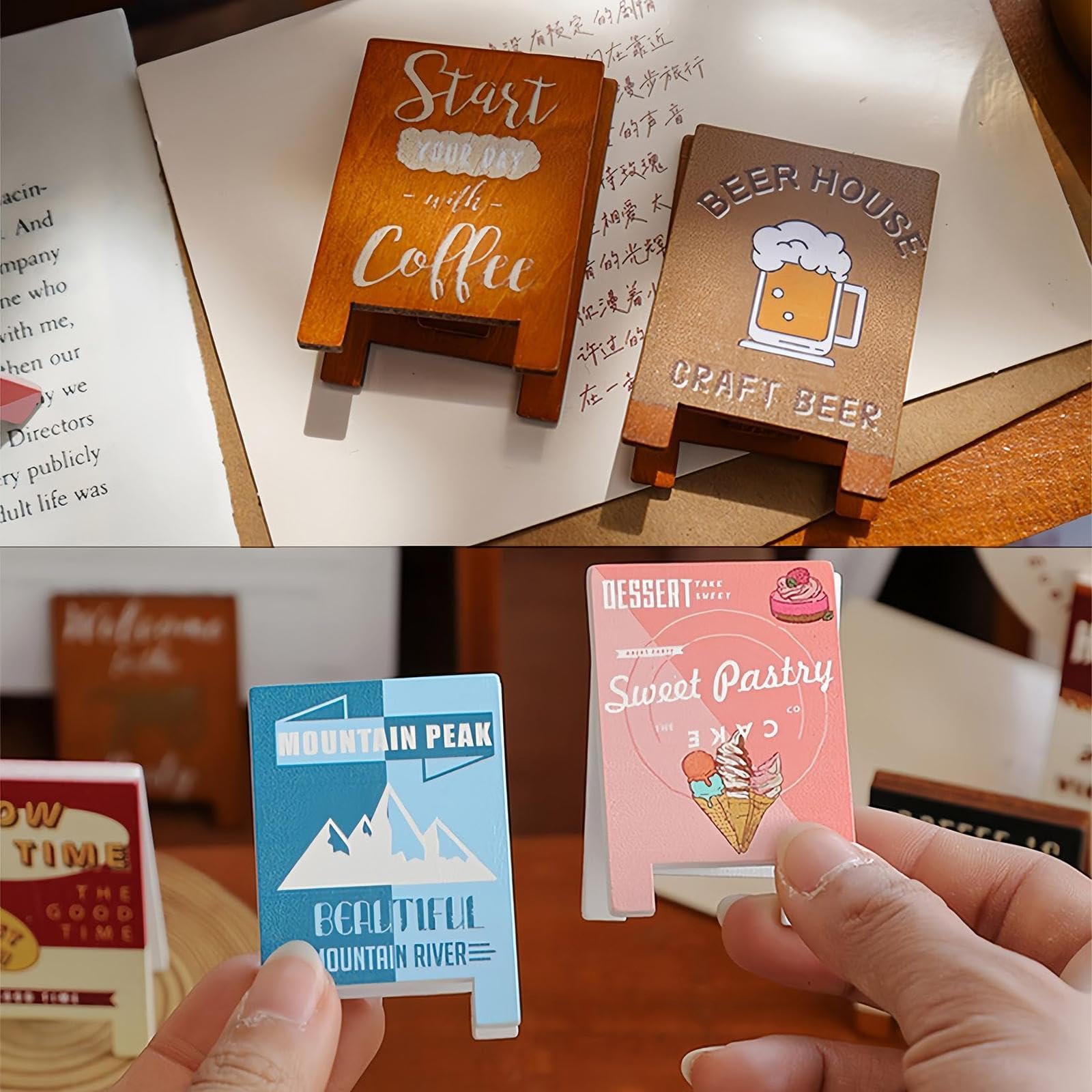 Amazon | クリップ メモクリップ 卓上 可愛い メモスタンド 木製 北欧