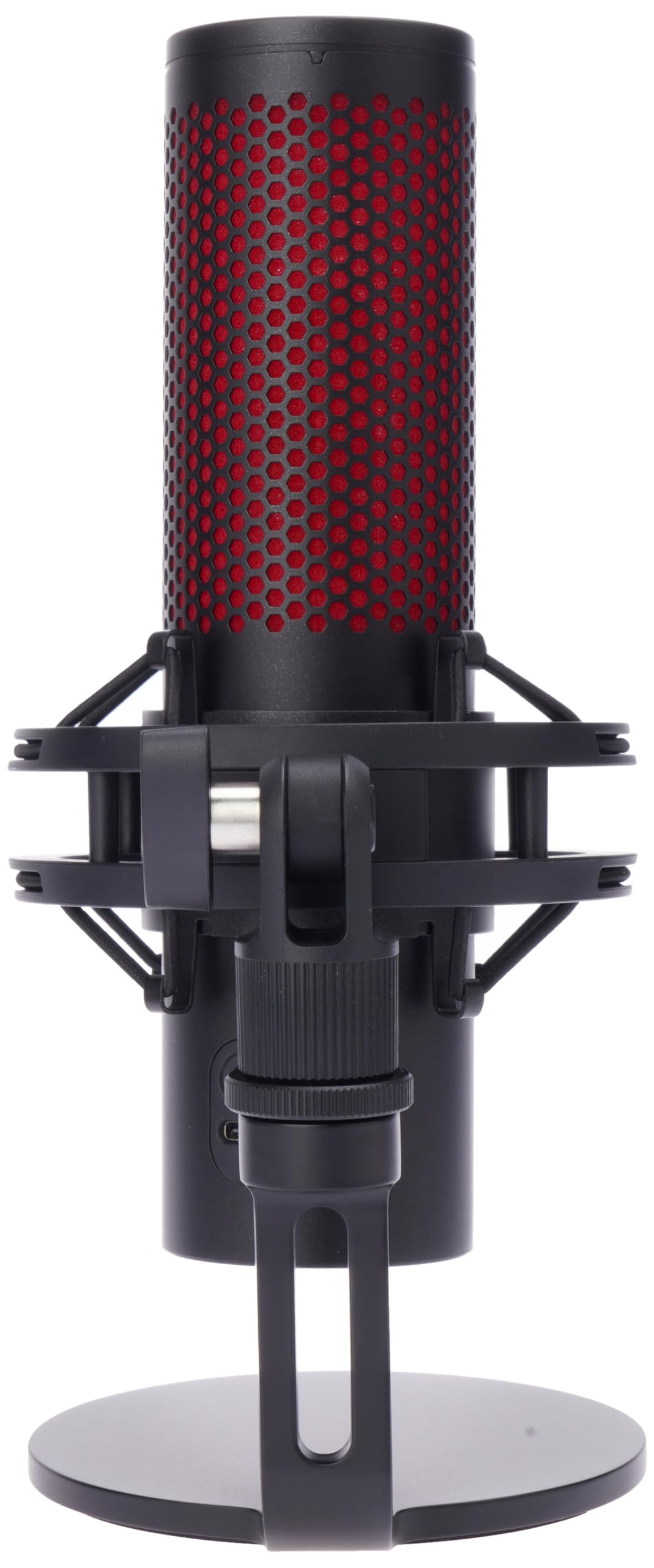 HyperX QuadCast 2 - Microfono USB per Gaming, Streaming e Podcasting, con controlli integrati, illuminazione LED, supporto antiurto rimovibile, PC, Mac, PS5, PS4, USB-C, colore: nero
