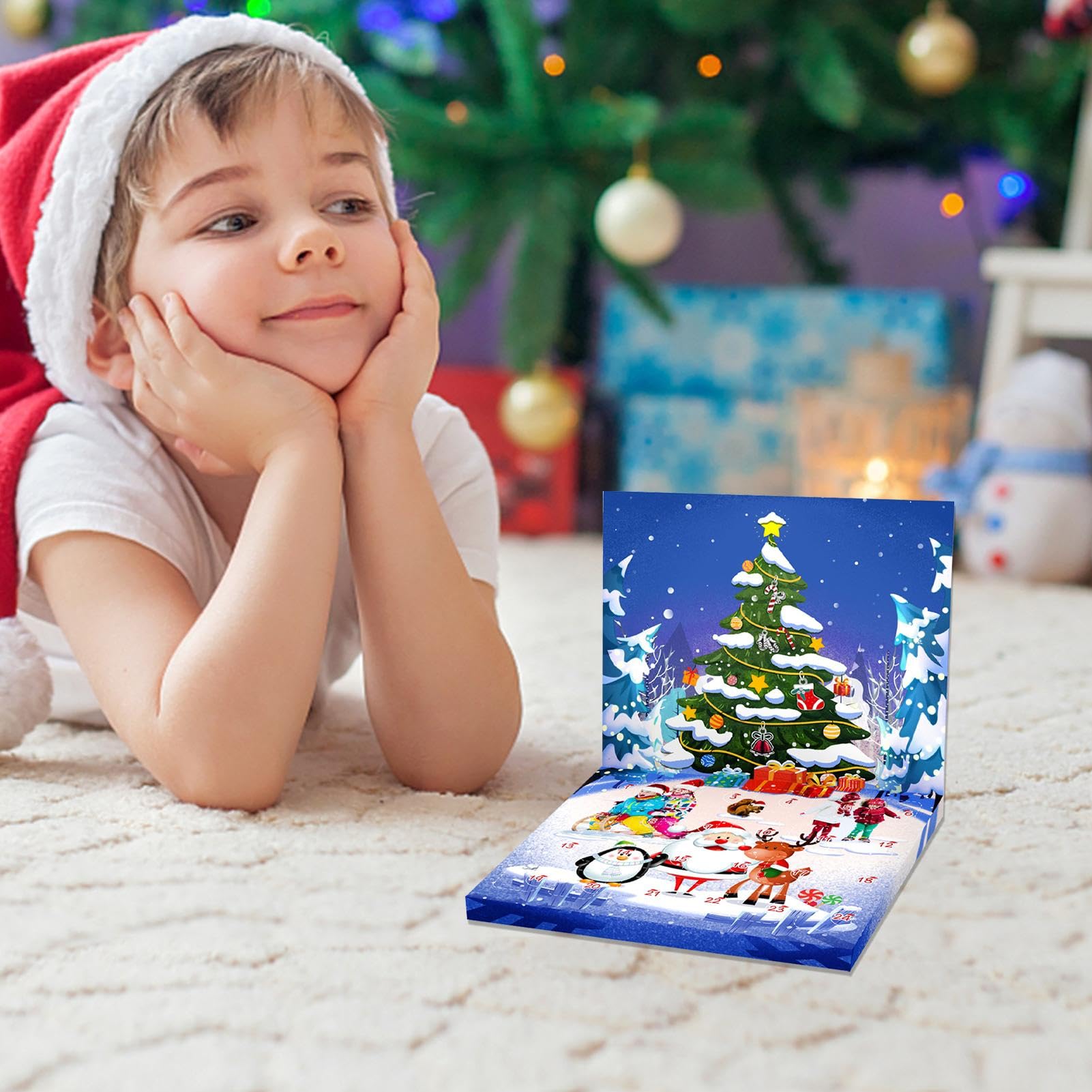 Calendario 'Avvento di gioielli, calendario 'Avvento gioielli di Natale, calendario del conto alla rovescia da 24 giorni a Natale, set di gioielli alla moda per donne adulte e adolescenti, cal
