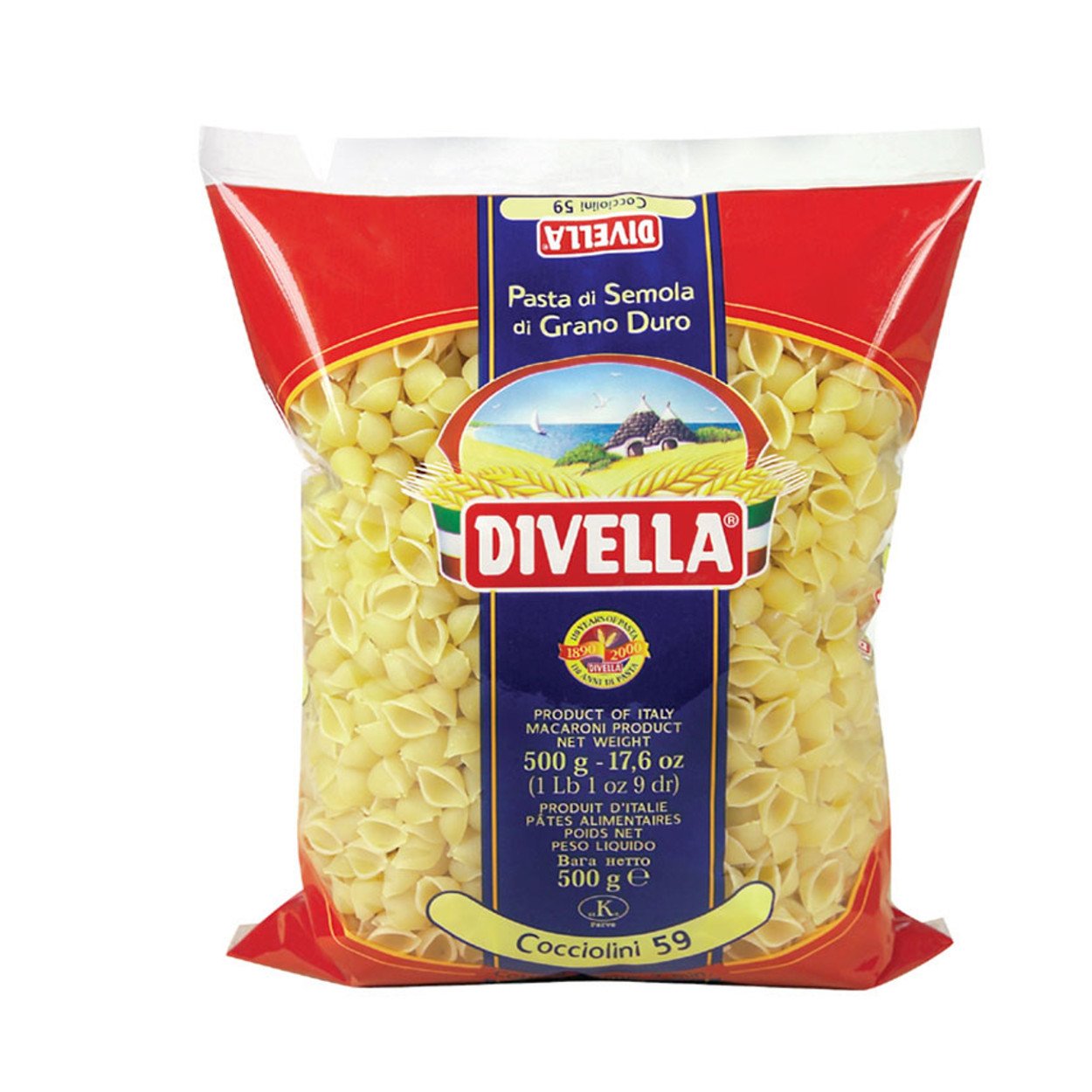 Divella White Cocciolini 59 Cottura 7 Minuti Da 500 Grammi (082691)