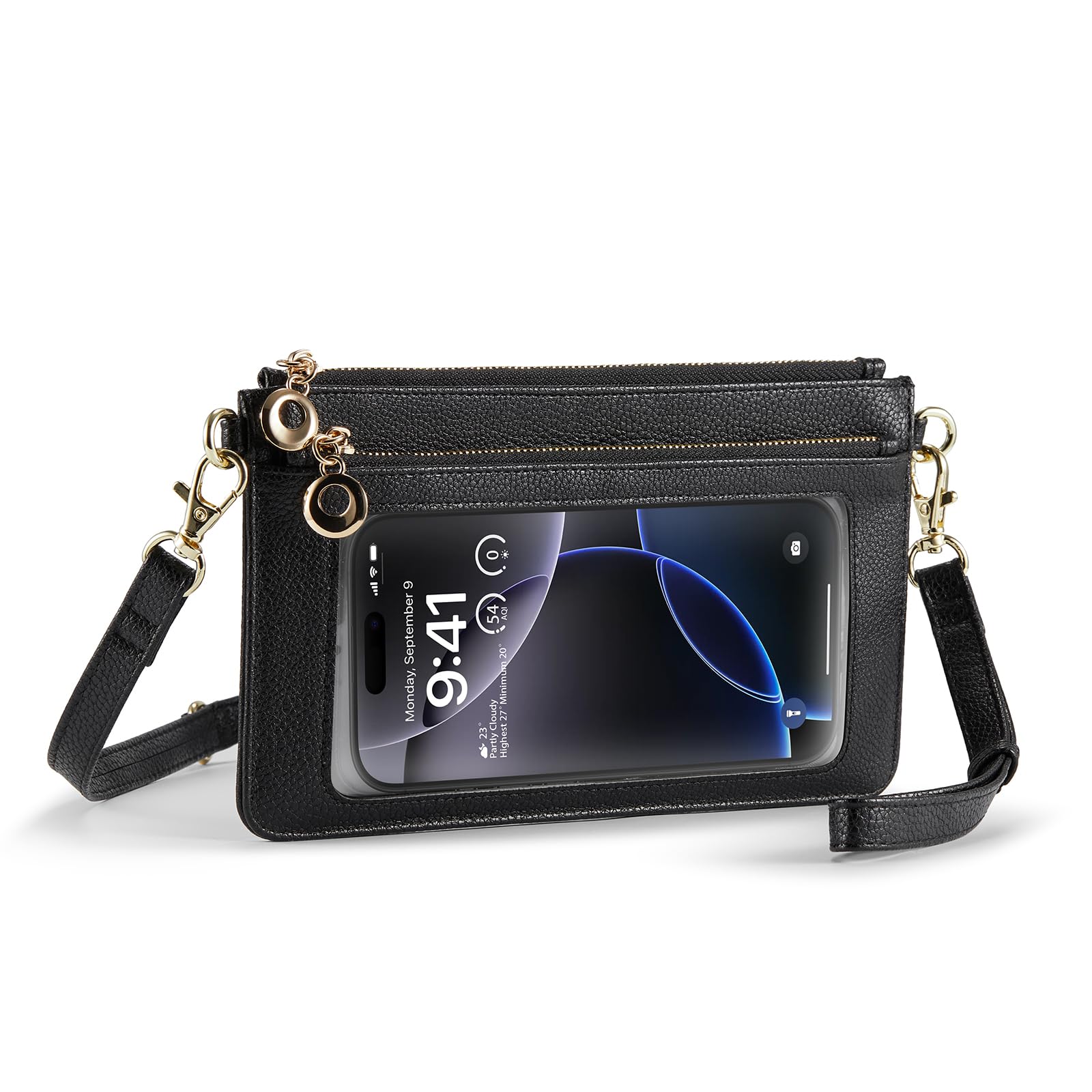 Small Crossbody Bags for Women Cell Phone Purse Touch Screen Bag Clutch Vegan Leather