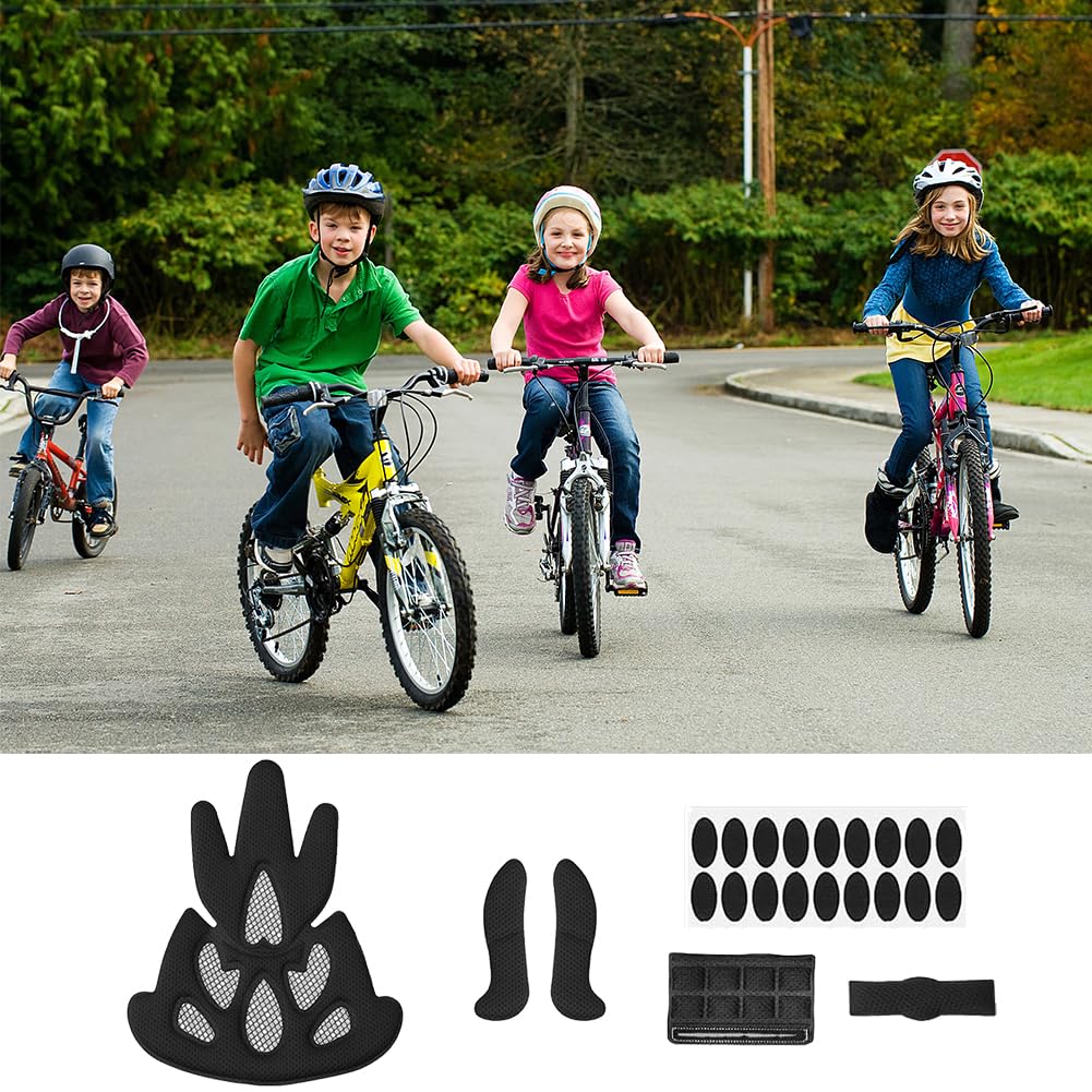 Set di Cuscinetti per Casco in Gommapiuma - Ricambio Universale per Casco da Bicicletta, Imbottitura