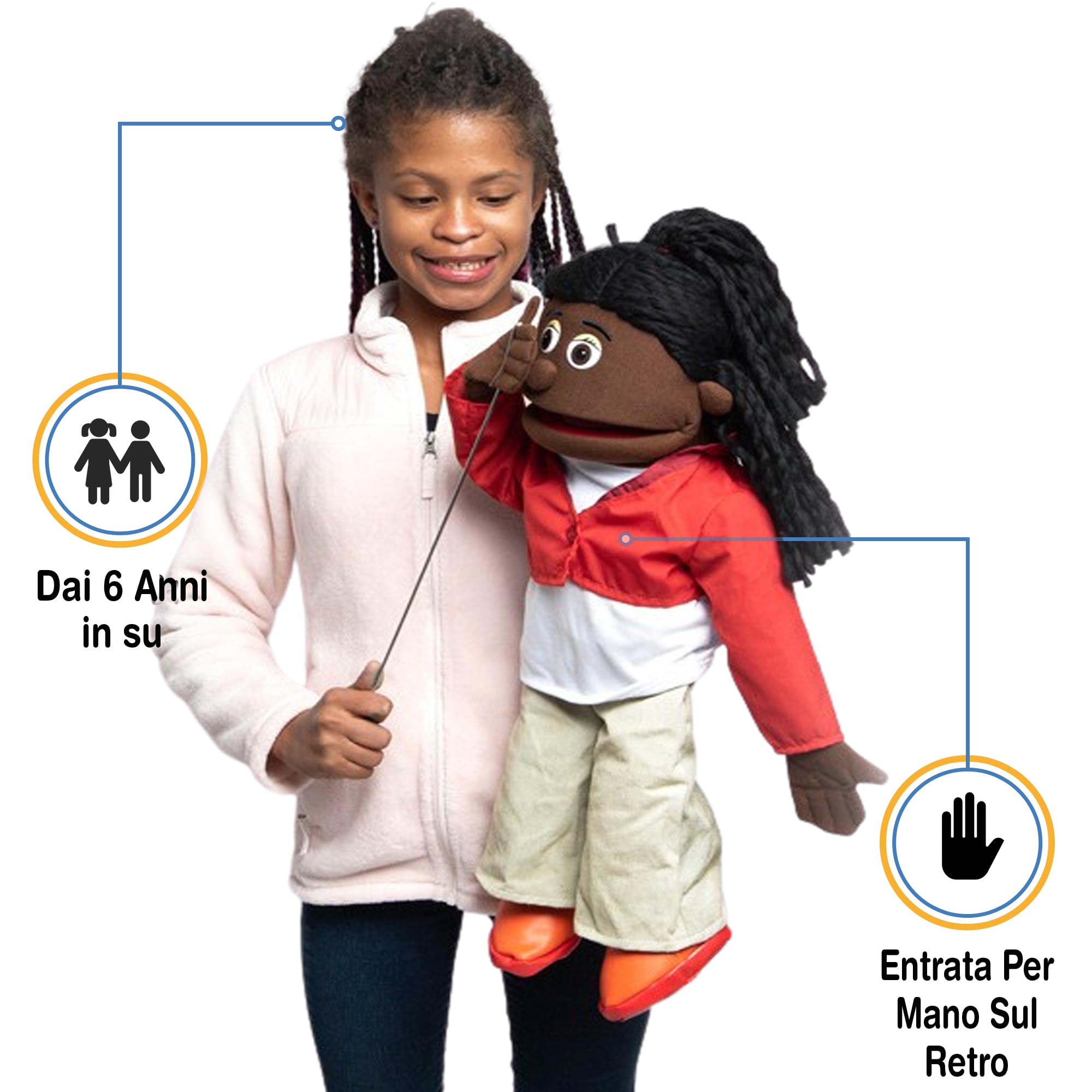 25" Sierra (African) by Silly Puppets