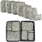 Franco Soft Organization Travel Storage Packing Cubes, 7 Piece Set, Peanuts-Snoopy