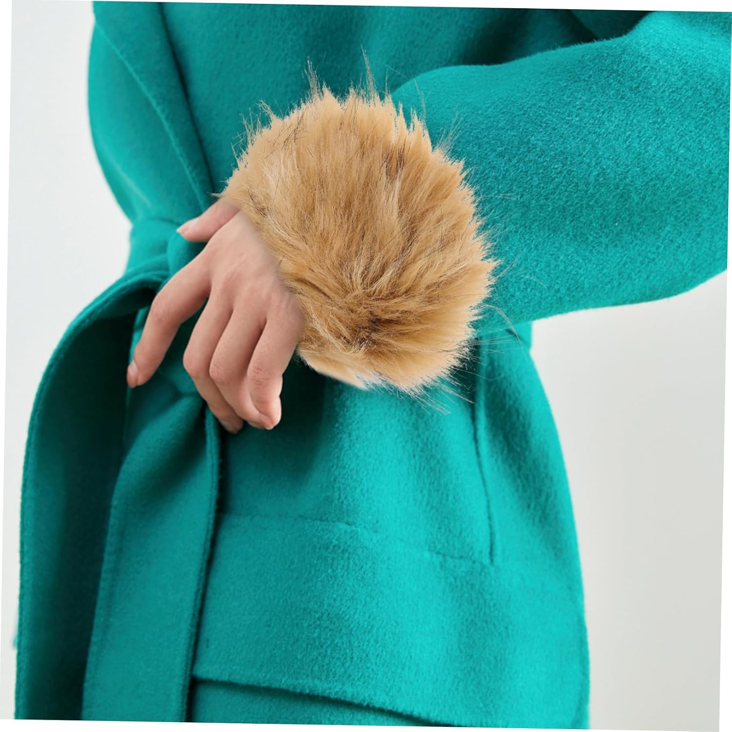 Fur Cuff Covers Women Wrist Cuff Women Clothing Accessory Furry Arm Wrist Cuff Warmer Winter Fluffy