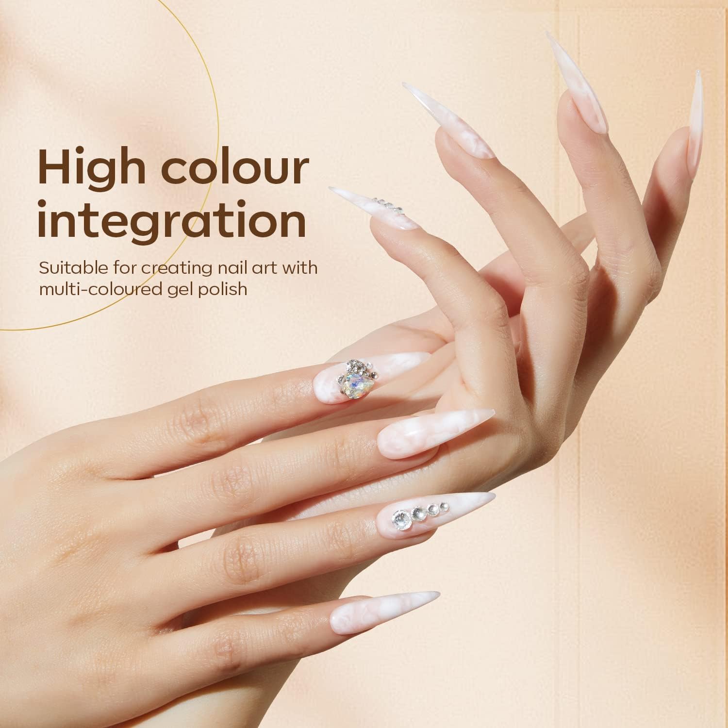 Modelones Blooming Gel Lakier do paznokci, 15 ml, manicure, marmuru, akwareli, żelowego lakieru do paznokci