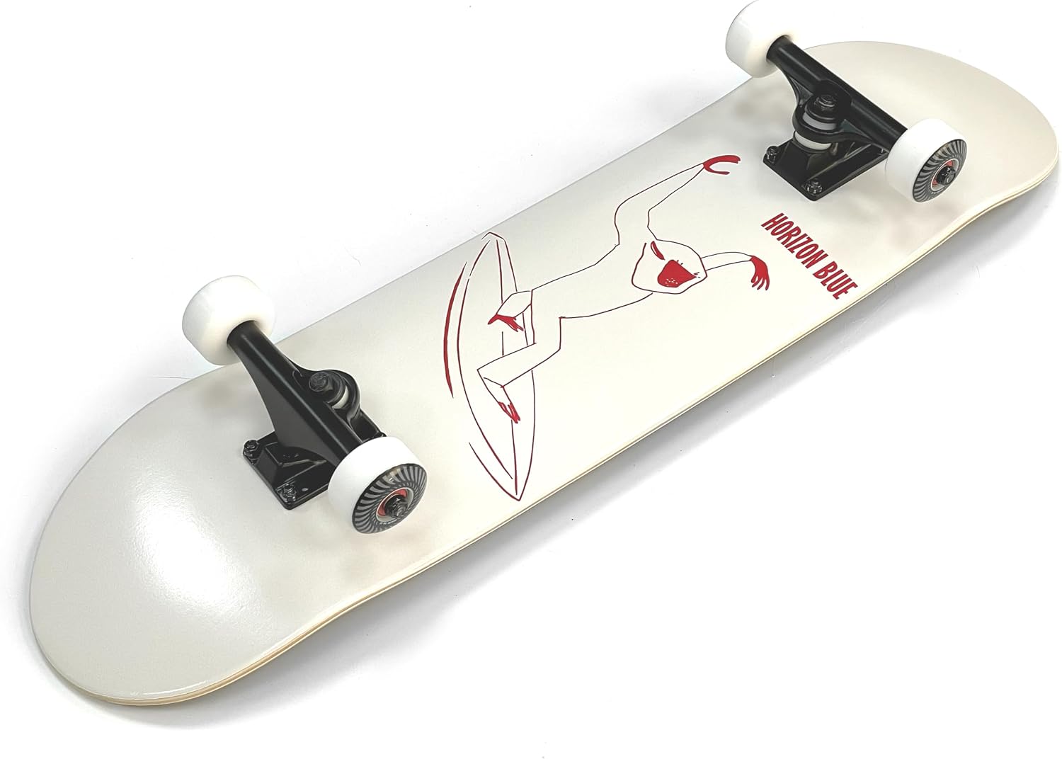 HORIZON BLUE 31.75inch Maple Skateboard Skateboard Complete for Beginners, Intermediate and Pros