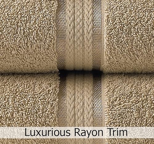 Cotton Craft Ultra Soft Washcloths - 12 Pack - 12X12-100% Cotton Facecloths - Baby Wash Cloths - Absorbent Quick Dry Everyday Luxury Hotel Bathroom Kitchen Spa Gym Pool Camp Dorm - Easy Care - Linen #TOP2