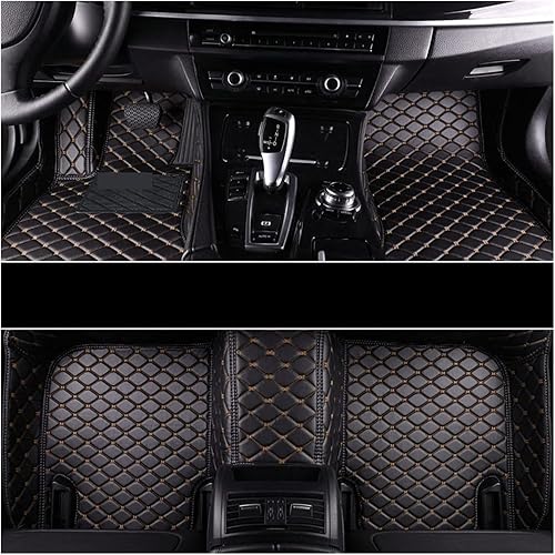 ITAPEL Leather Car Floor Mat Compatible with Nissan X-Trail T30 T31 T32 Car Floor Mats Automobiles Interior Accessories Color Black-Coffee