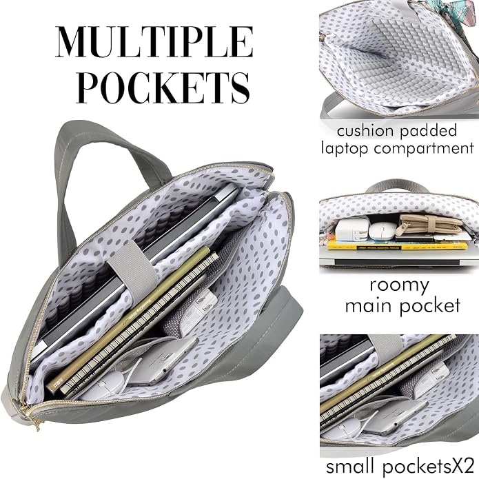 Bolso para laptop femenino delgado de viaje miniatura 4