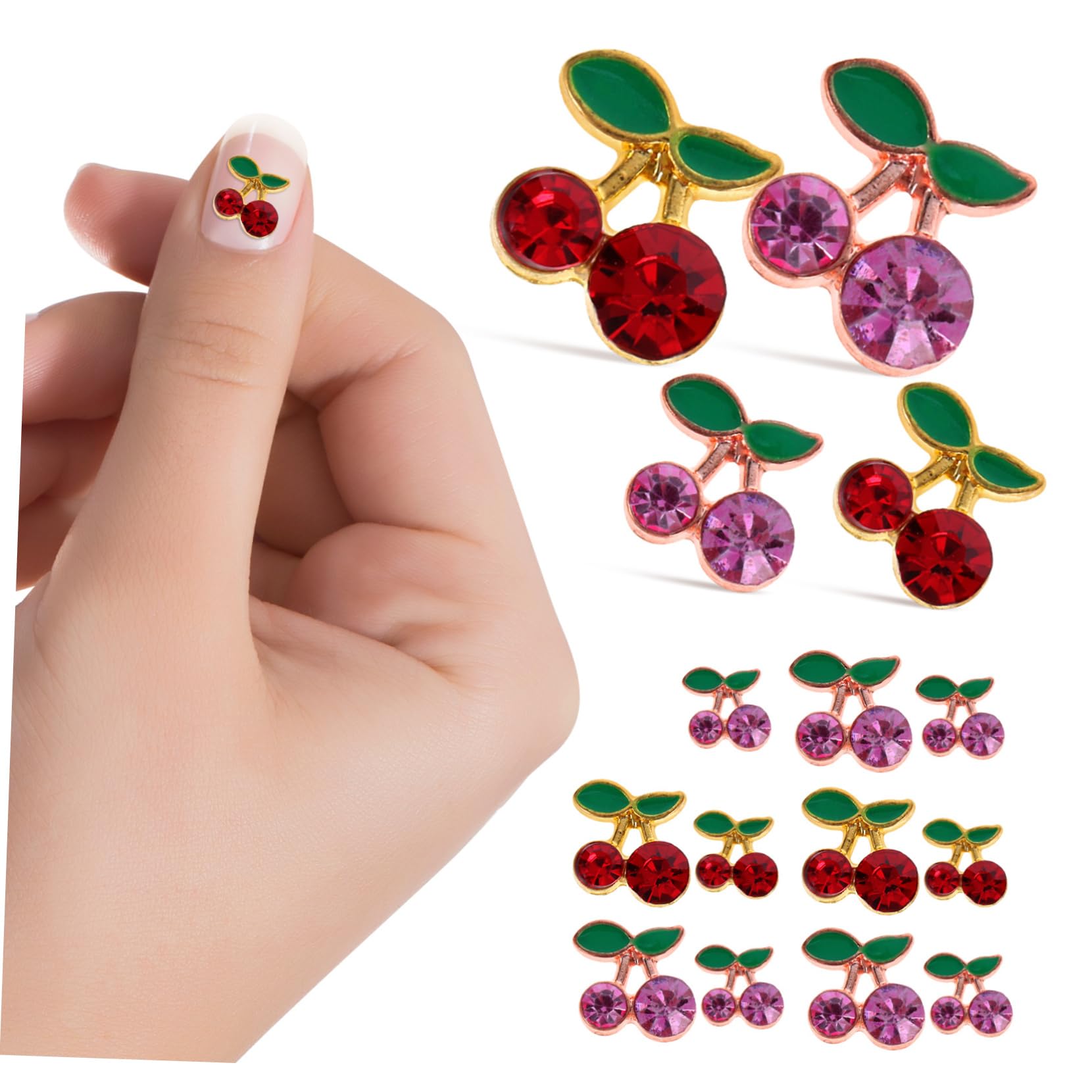 VICASKY 4 Set Ciondoli Per Unghie Decorazioni Per Nail Art Con Per Manicure Diy Per Feste E Speciali 32 Pezzi*4