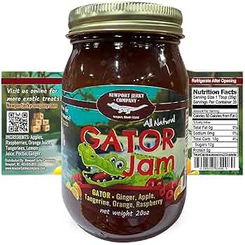 Amazon.com: Newport Jerky Company Gator Jam – 16 oz All