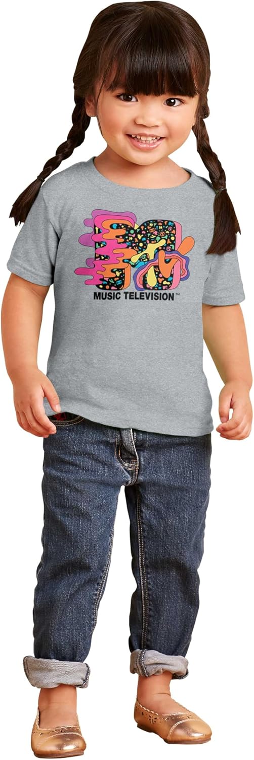 Cool Retro MTV Groovy Waves Logo Toddler Boy Girl T Shirt