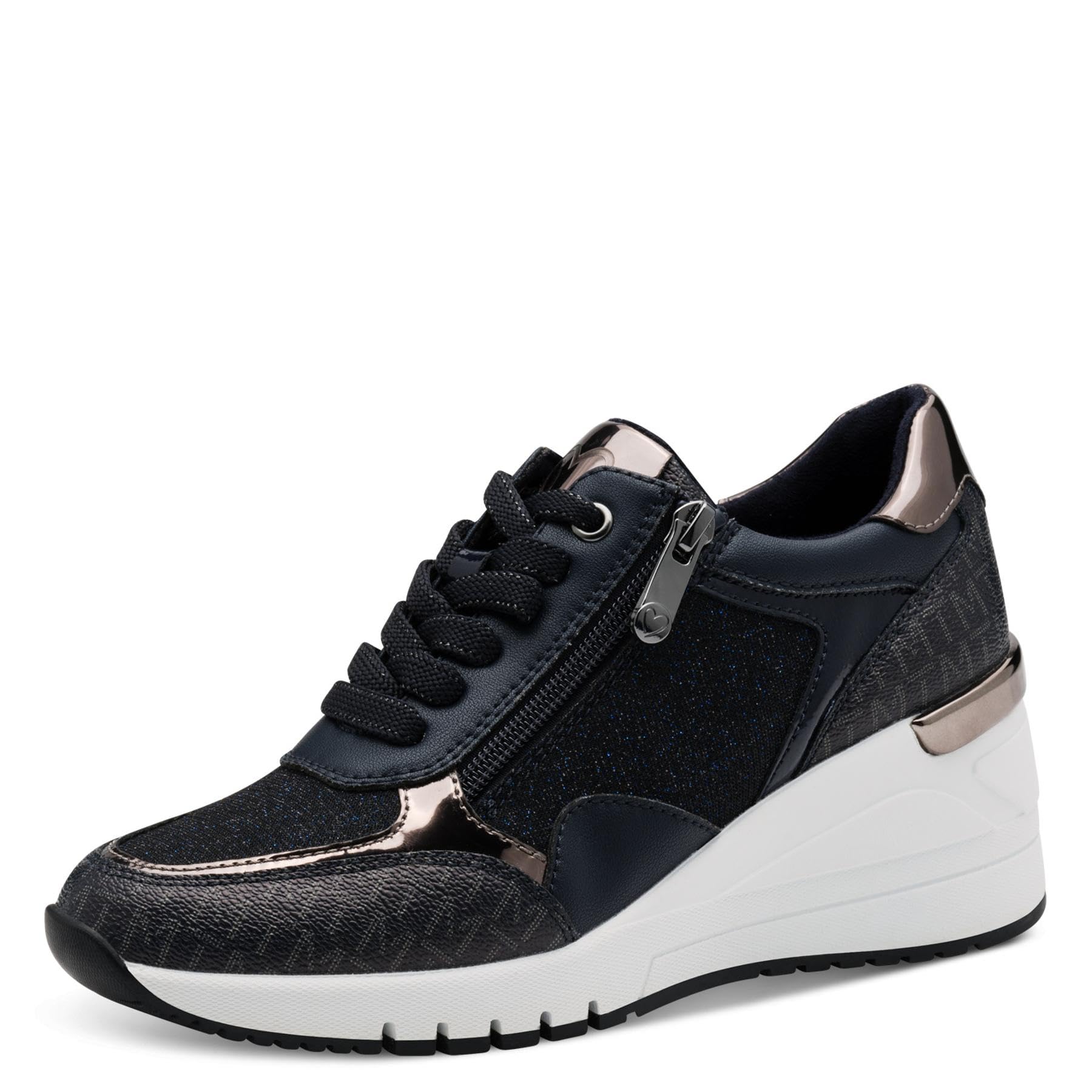 MARCO TOZZI Damen Wedge Sneaker Freizeit mit Keilabsatz