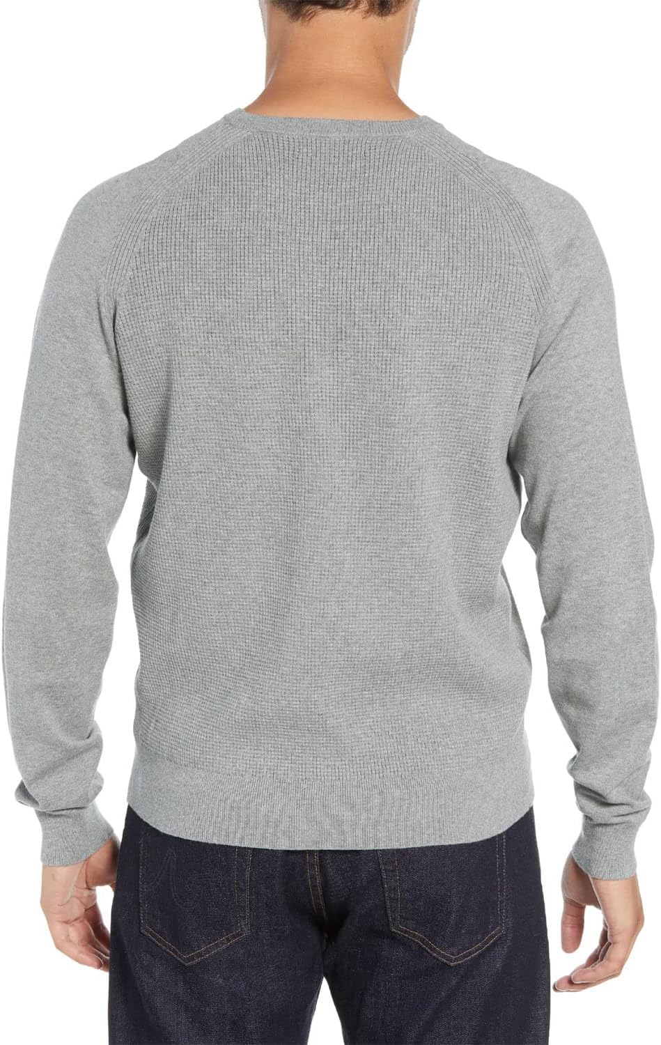 Cutter & Buck Men's Lakemont Mixed Stitch Crew Long Sleeve Classic Sweater