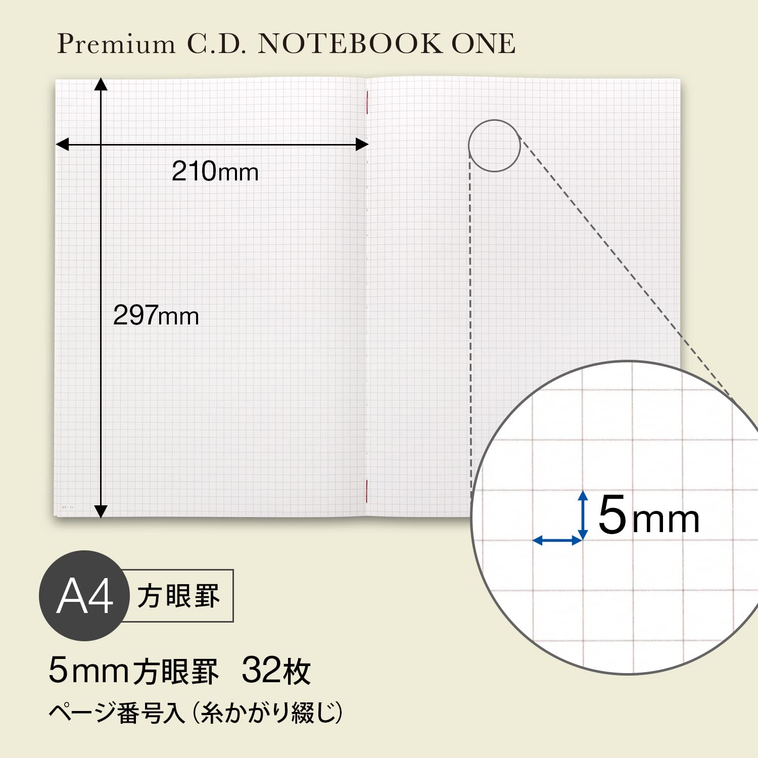 Nippon Note Apica Premium CD Notebook ONE A4 CDSSA4S w kratkę