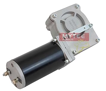 Mytee Products 900W 90:1 Tarp Motor for Dump Truck Tarp Systems with Chrome Cover 12VDC / 41 AMPS / 38 RPM