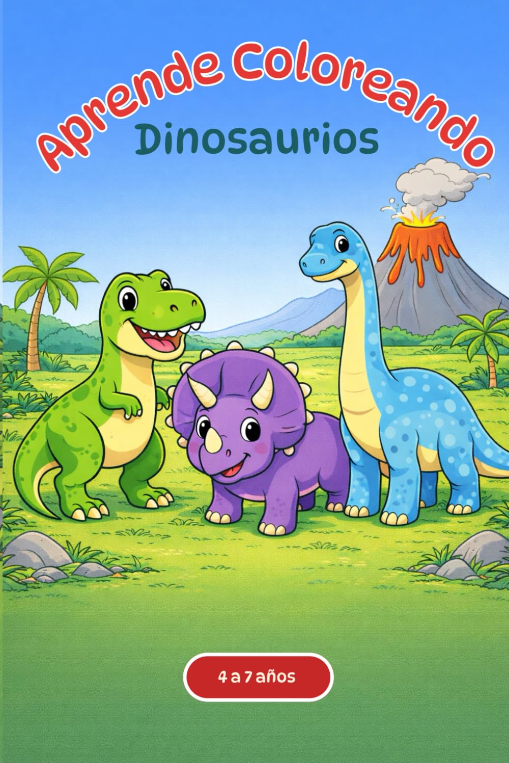 Aprende Coloreando: Los Dinosaurios
