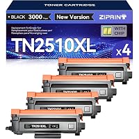 TN2510XL Confezione risparmio da 4 compatibile con Brother MFC